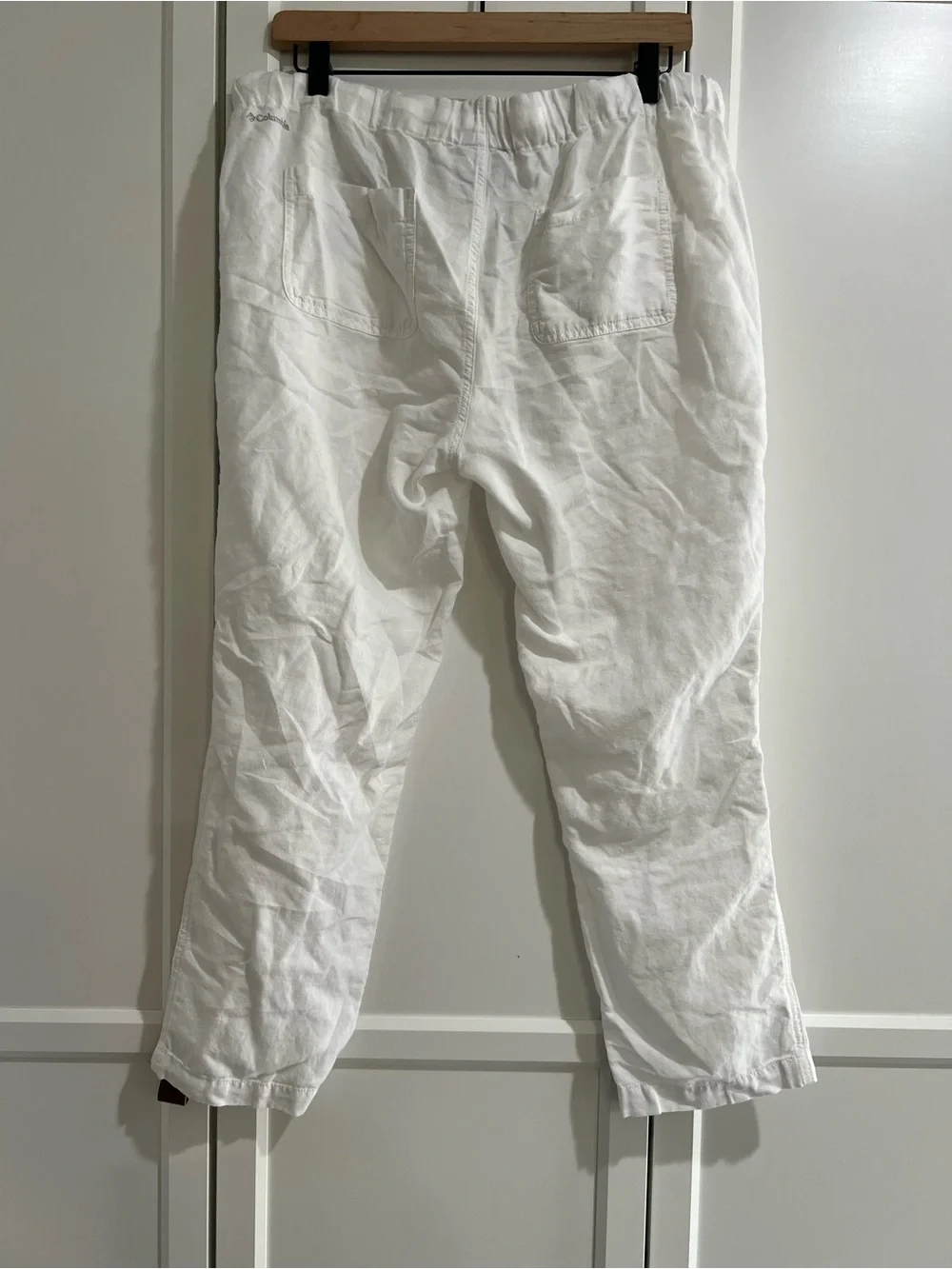 Women’s Columbia Linen and Cotton Blend White Pant